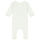 Baby Boys Ivory Logo Babygrow, 1, hi-res